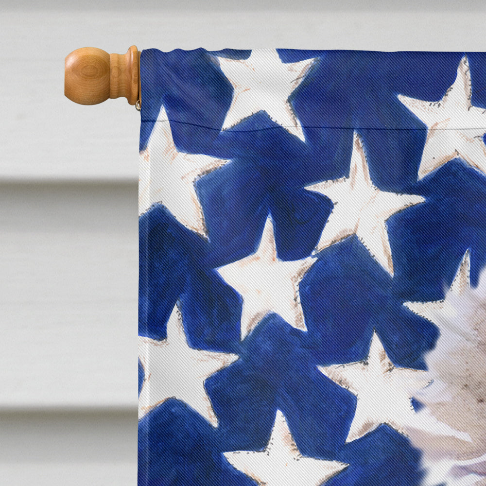 Poodle Patriotic Flag Canvas House Size BB9665CHF by Caroline's Treasures