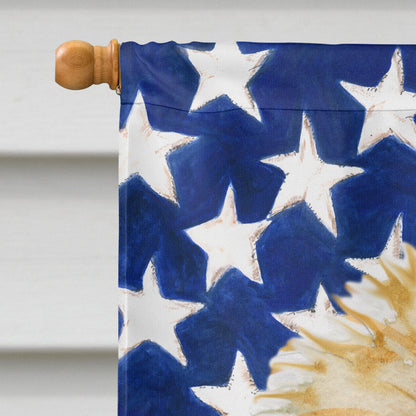 Morkie Patriotic Flag Canvas House Size BB9668CHF by Caroline's Treasures