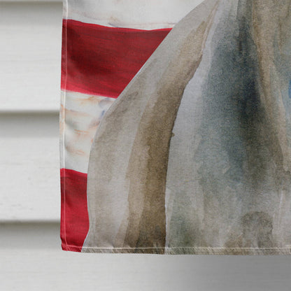 Weimaraner Patriotic Flag Canvas House Size BB9674CHF by Caroline's Treasures