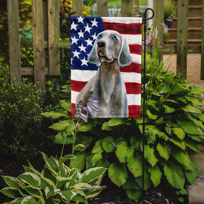 Weimaraner Patriotic Flag Garden Size BB9674GF by Caroline's Treasures