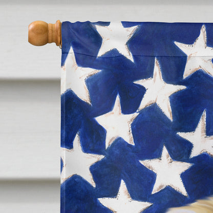 Pekingese Patriotic Flag Canvas House Size BB9681CHF by Caroline's Treasures