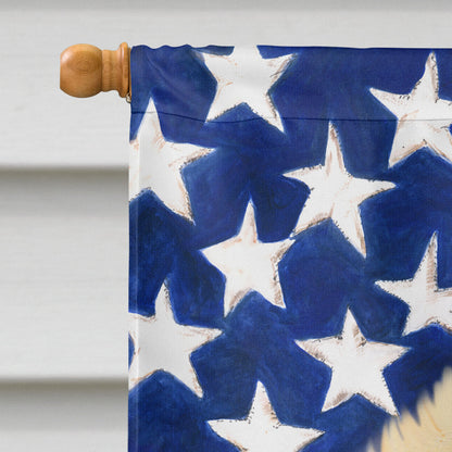 Pomeranian Patriotic Flag Canvas House Size BB9682CHF by Caroline's Treasures