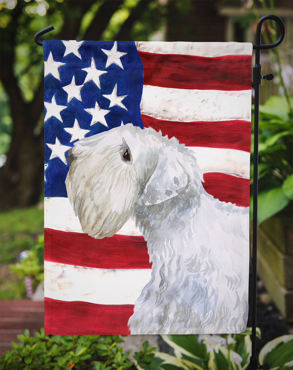 Sealyham Terrier Patriotic Flag Garden Size BB9684GF by Caroline's Treasures