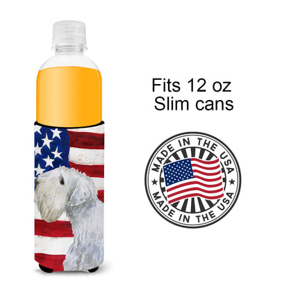 Sealyham Terrier Patriotic  Ultra Hugger for slim cans BB9684MUK by Caroline's Treasures