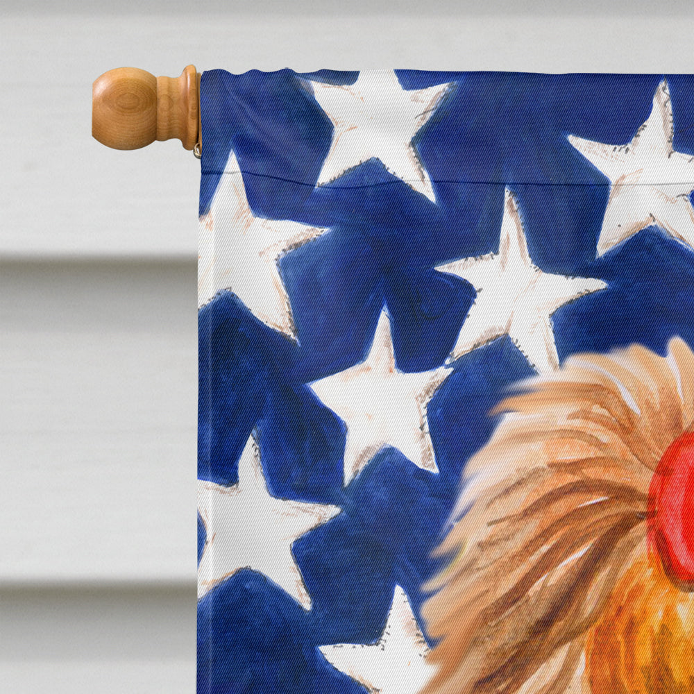 Yorkshire Terrier Patriotic Flag Canvas House Size BB9685CHF by Caroline's Treasures