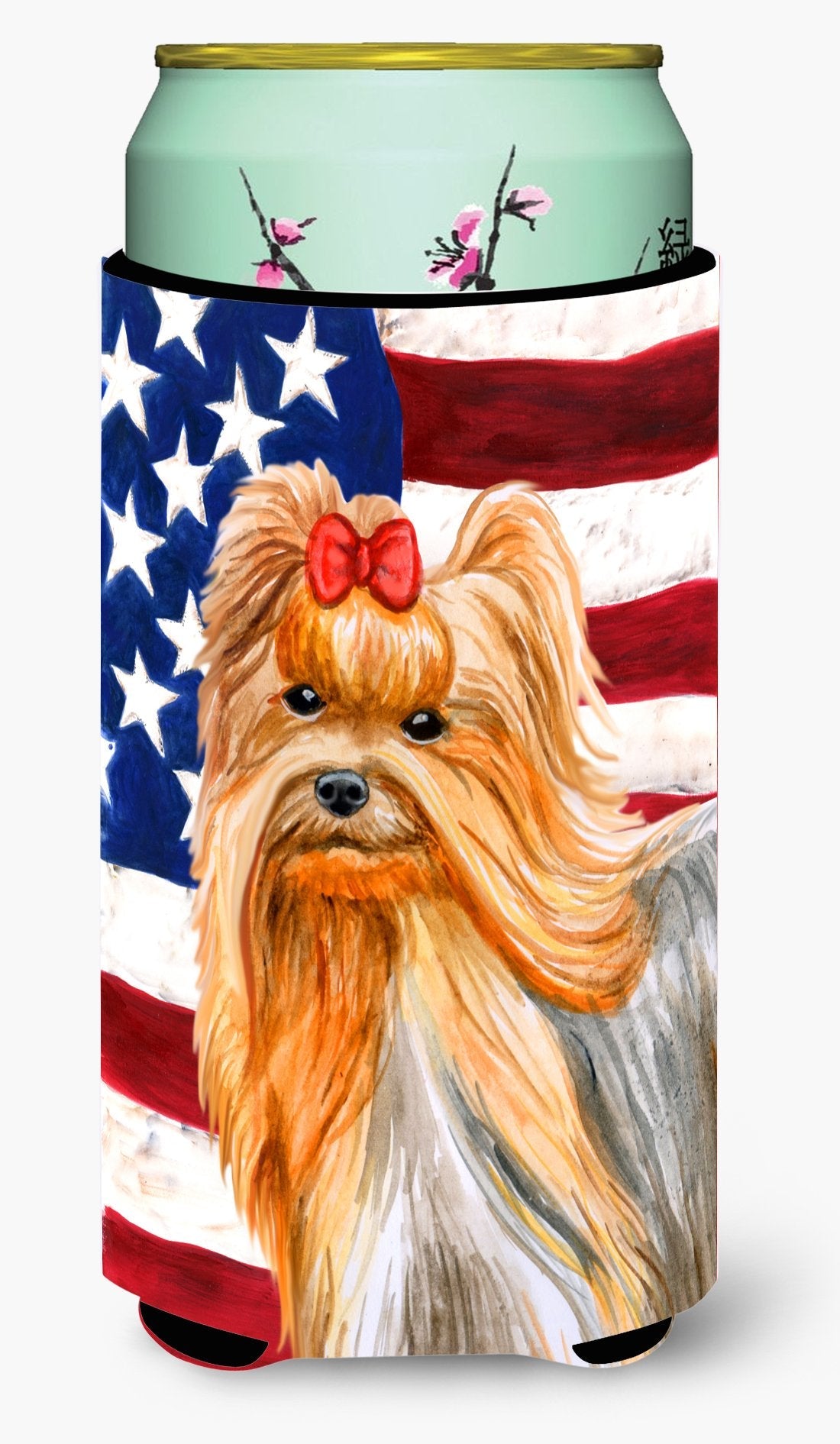 Yorkshire Terrier Patriotic Tall Boy Beverage Insulator Hugger BB9685TBC by Caroline's Treasures