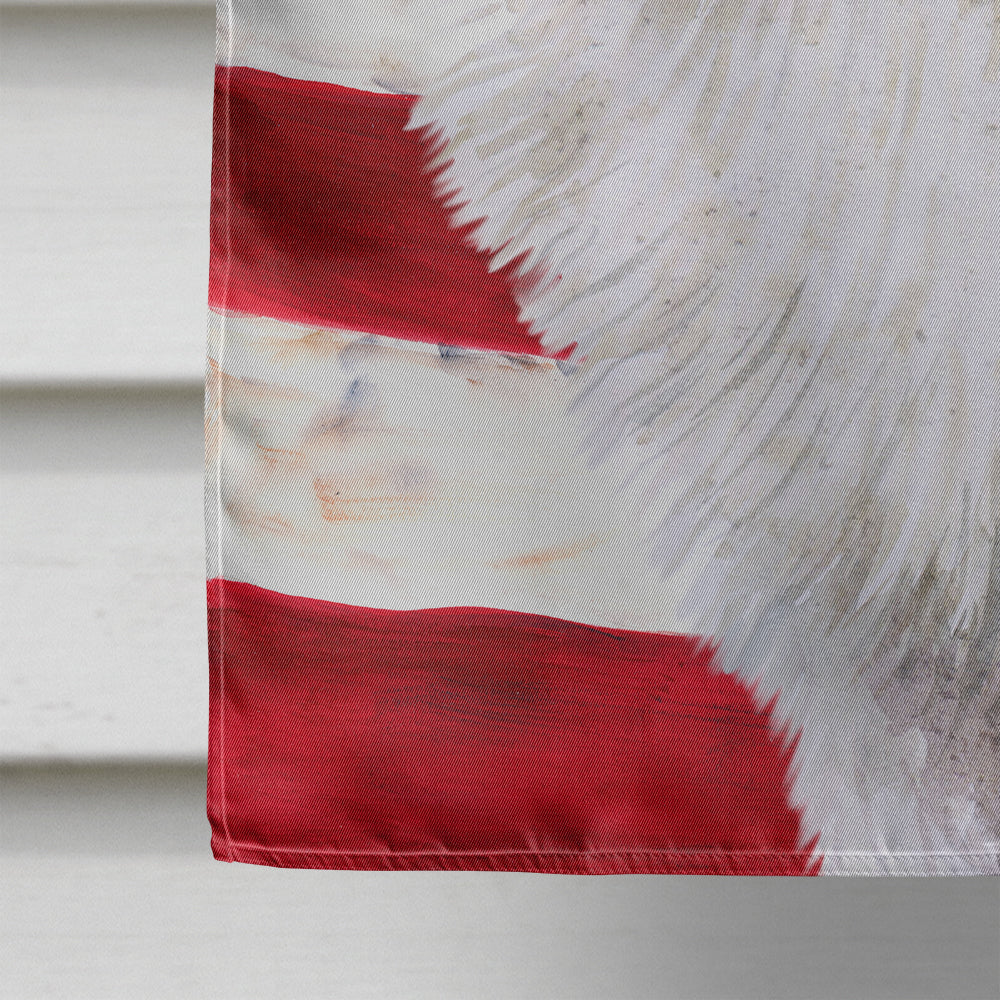 Samoyed Patriotic Flag Canvas House Size BB9691CHF by Caroline's Treasures