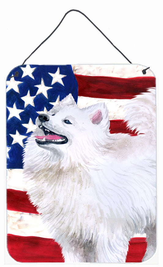 Samoyed Patriotic Wall or Door Hanging Prints BB9691DS1216 by Caroline's Treasures