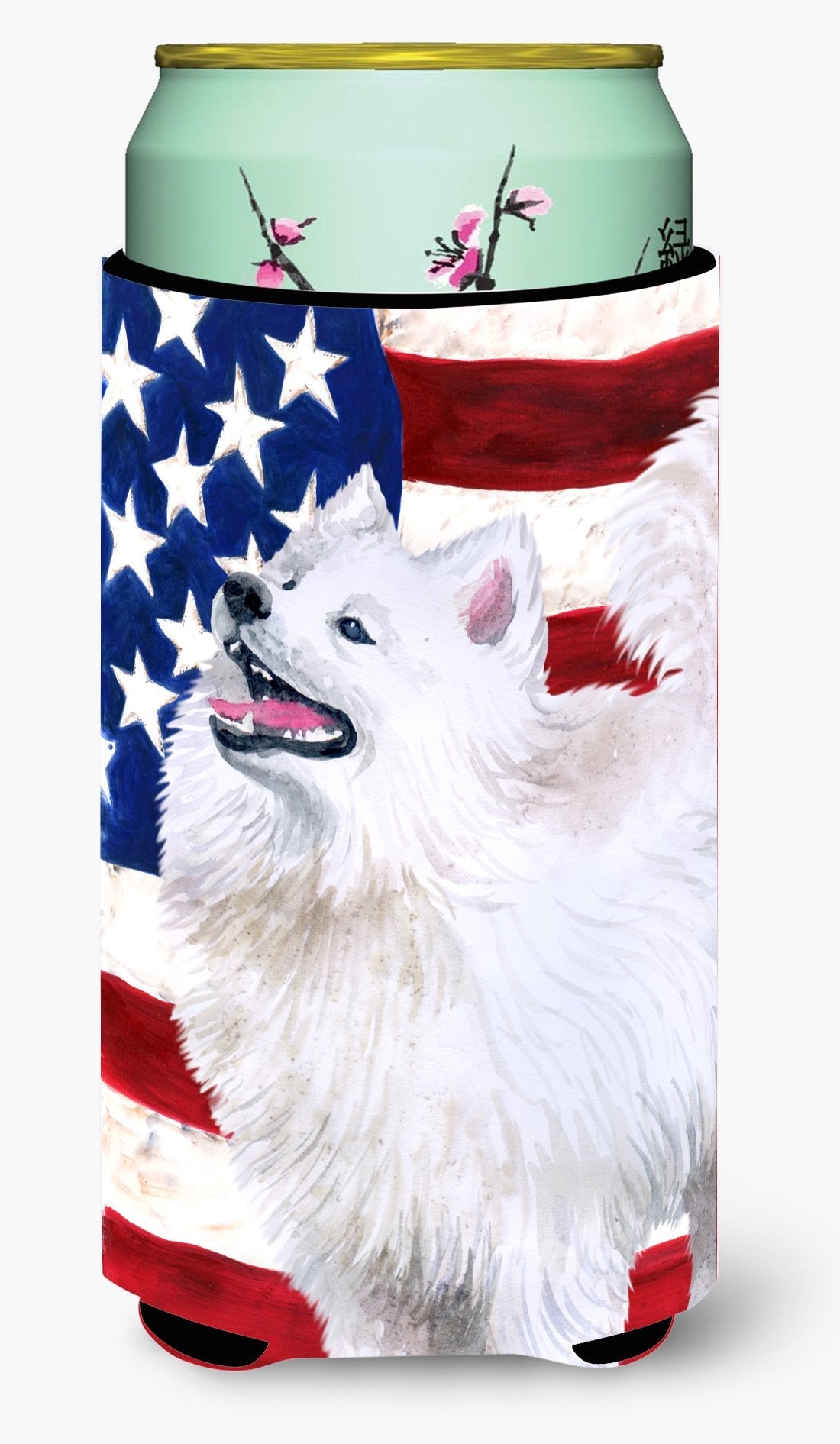 Samoyed Patriotic Tall Boy Beverage Insulator Hugger BB9691TBC by Caroline's Treasures