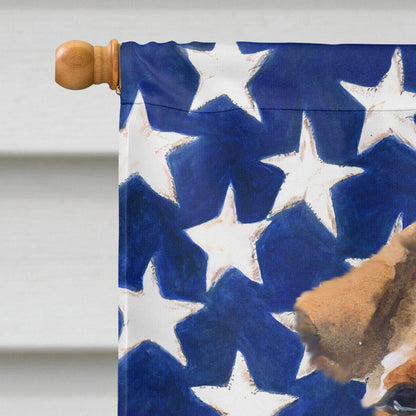 Welsh Terrier Patriotic Flag Canvas House Size BB9700CHF by Caroline's Treasures