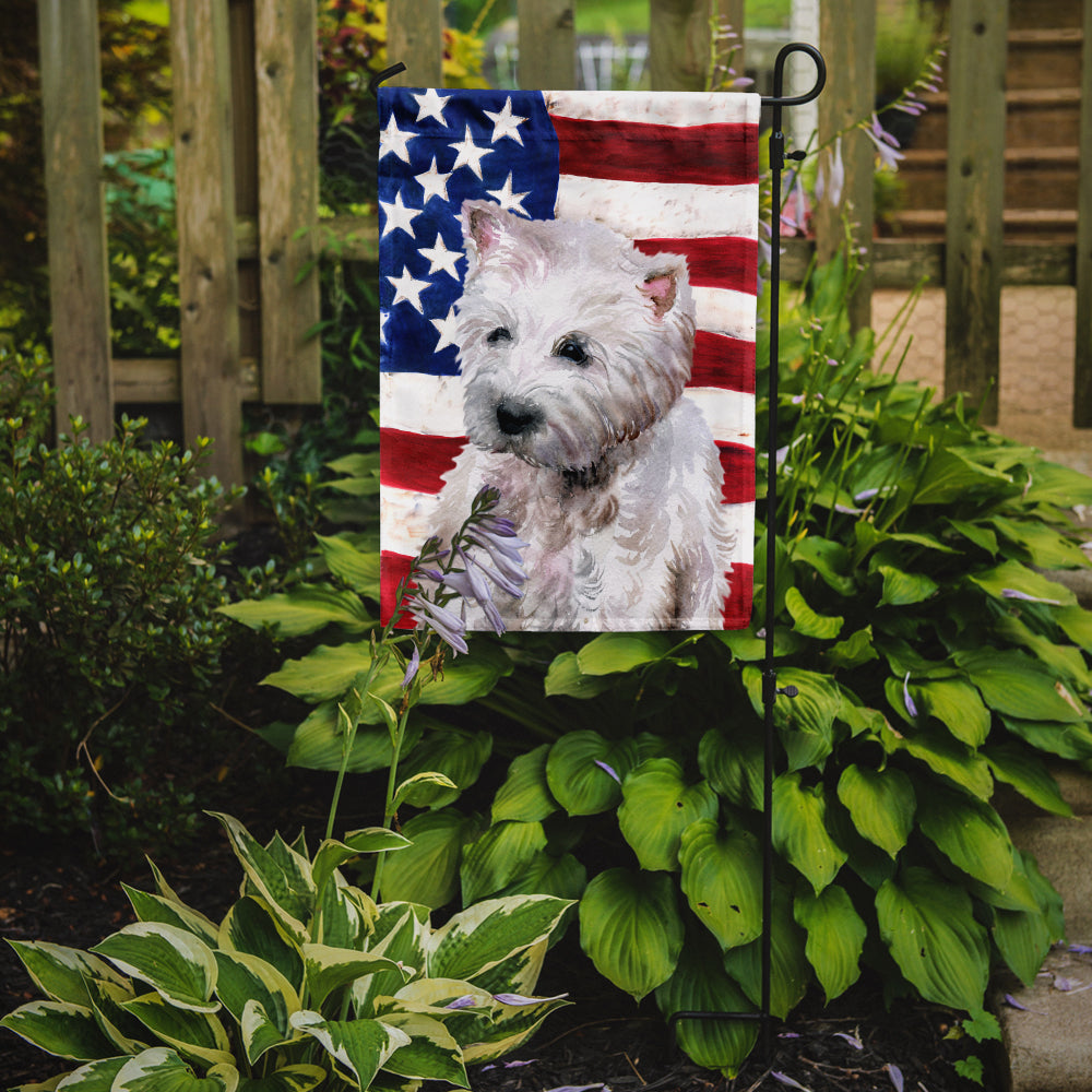 Westie Patriotic Flag Garden Size BB9701GF by Caroline's Treasures