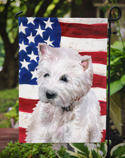 Westie Patriotic Flag Garden Size BB9701GF by Caroline's Treasures