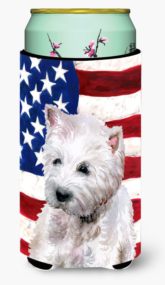 Westie Patriotic Tall Boy Beverage Insulator Hugger BB9701TBC by Caroline's Treasures