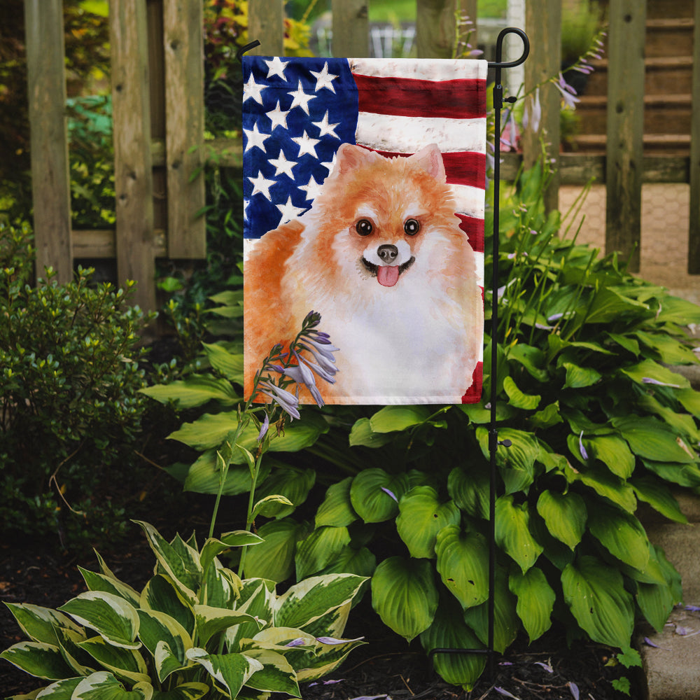 Pomeranian #2 Patriotic Flag Garden Size BB9716GF by Caroline's Treasures