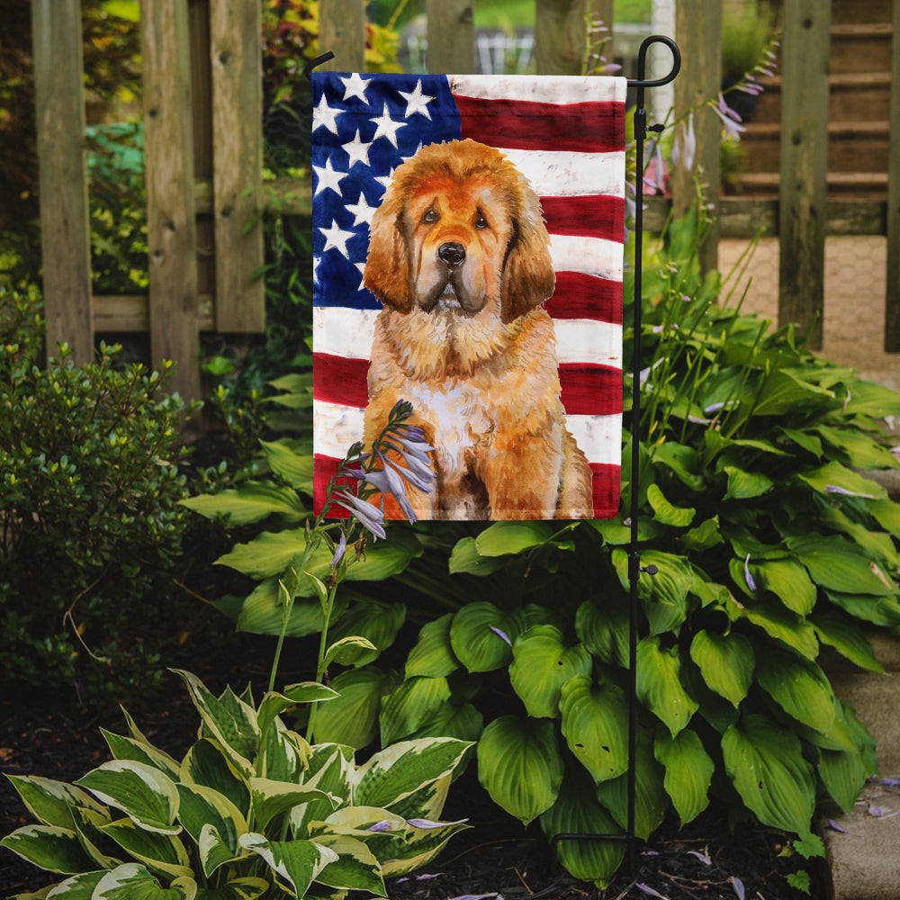 Tibetan Mastiff Patriotic Flag Garden Size BB9721GF by Caroline's Treasures