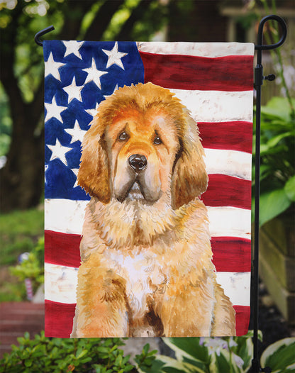 Tibetan Mastiff Patriotic Flag Garden Size BB9721GF by Caroline's Treasures