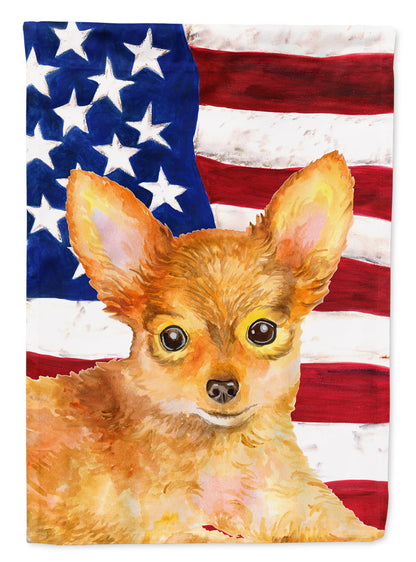 Toy Terrier Patriotic Flag Canvas House Size BB9722CHF by Caroline's Treasures