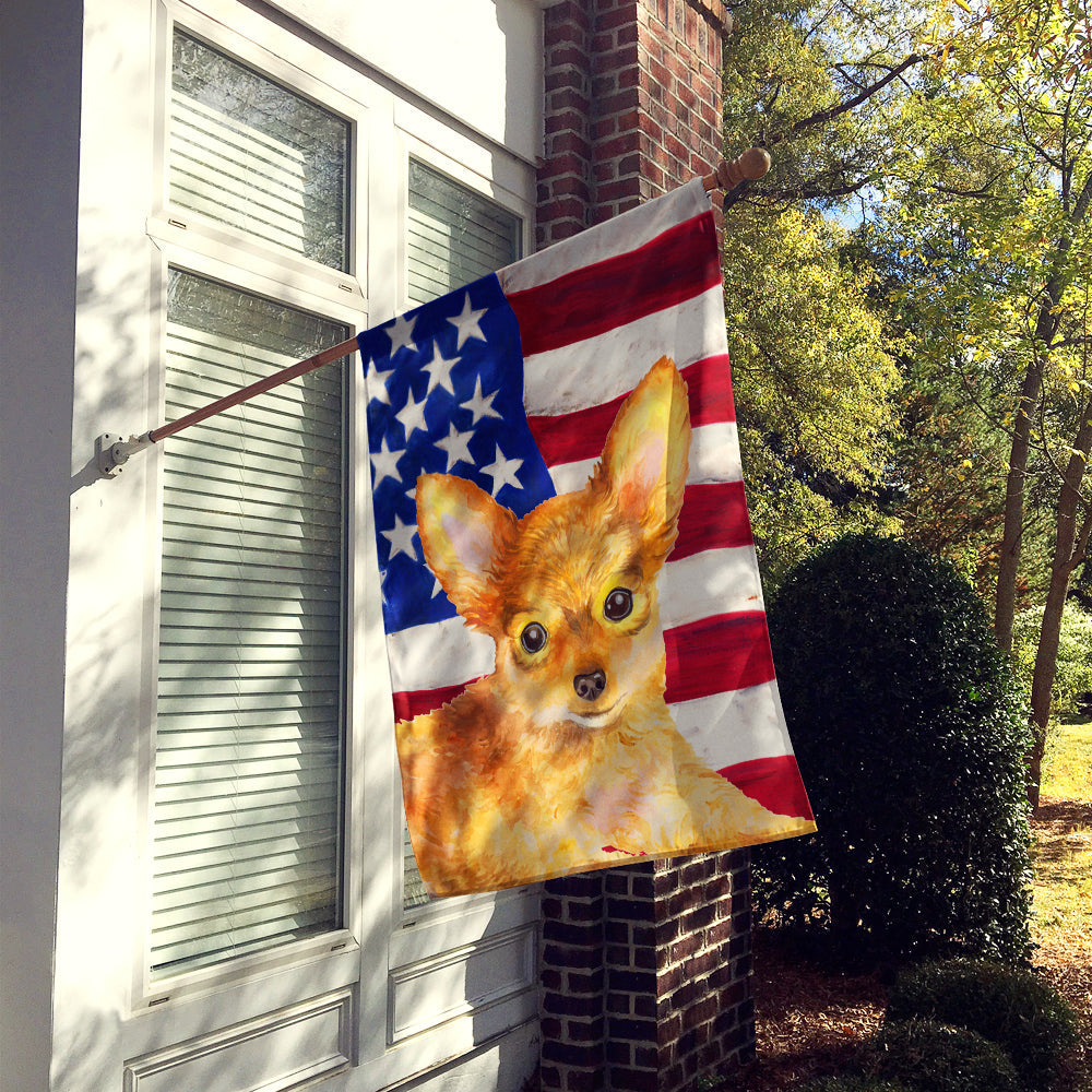 Toy Terrier Patriotic Flag Canvas House Size BB9722CHF by Caroline's Treasures