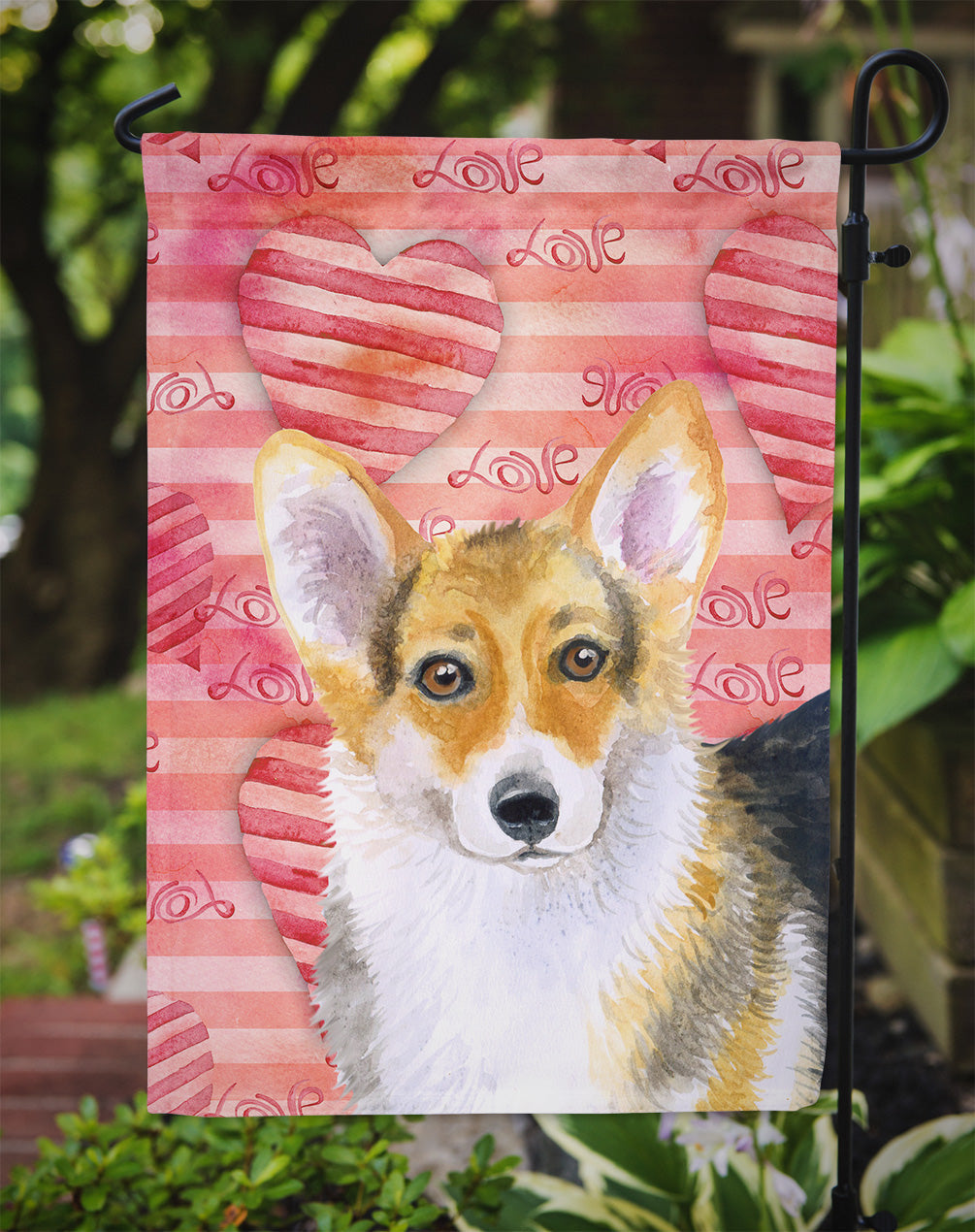 Pembroke Corgi Love Flag Garden Size BB9729GF by Caroline's Treasures