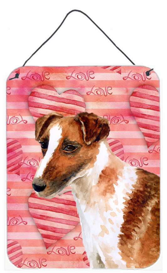 Smooth Fox Terrier Love Wall or Door Hanging Prints BB9734DS1216 by Caroline's Treasures