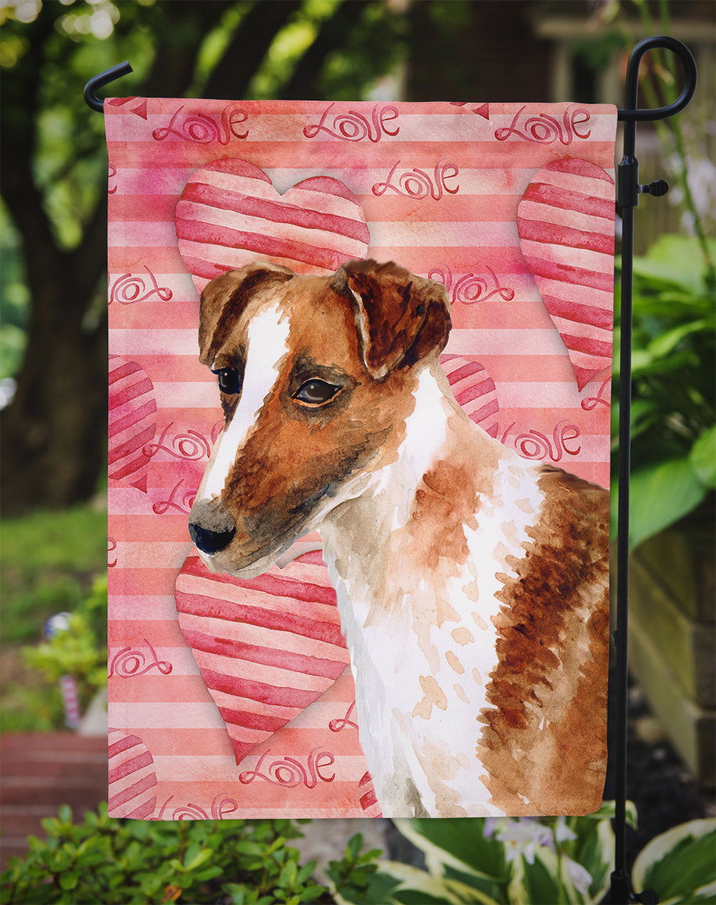 Smooth Fox Terrier Love Flag Garden Size BB9734GF by Caroline's Treasures