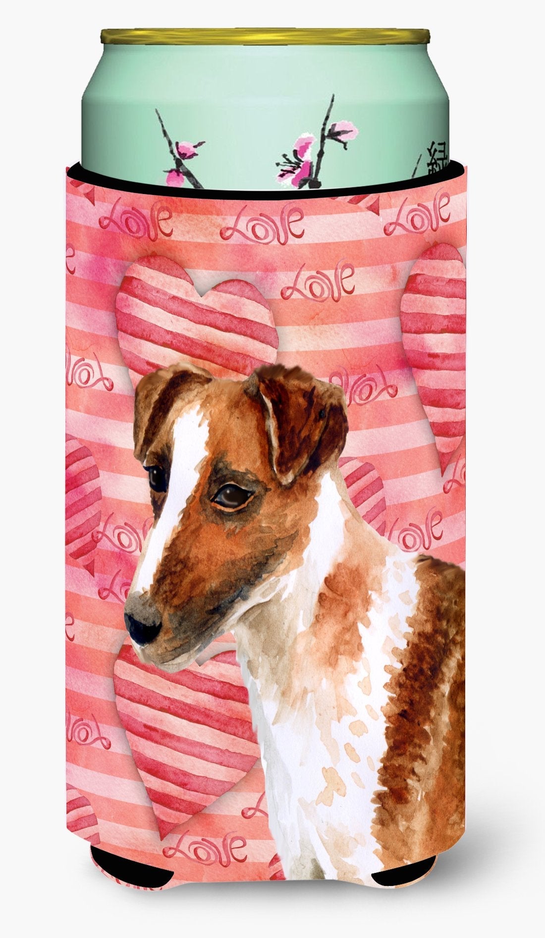 Smooth Fox Terrier Love Tall Boy Beverage Insulator Hugger BB9734TBC by Caroline's Treasures