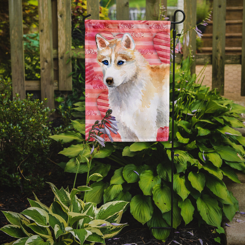 Siberian Husky Love Flag Garden Size BB9742GF by Caroline's Treasures