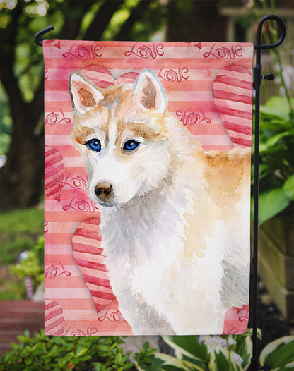 Siberian Husky Love Flag Garden Size BB9742GF by Caroline's Treasures