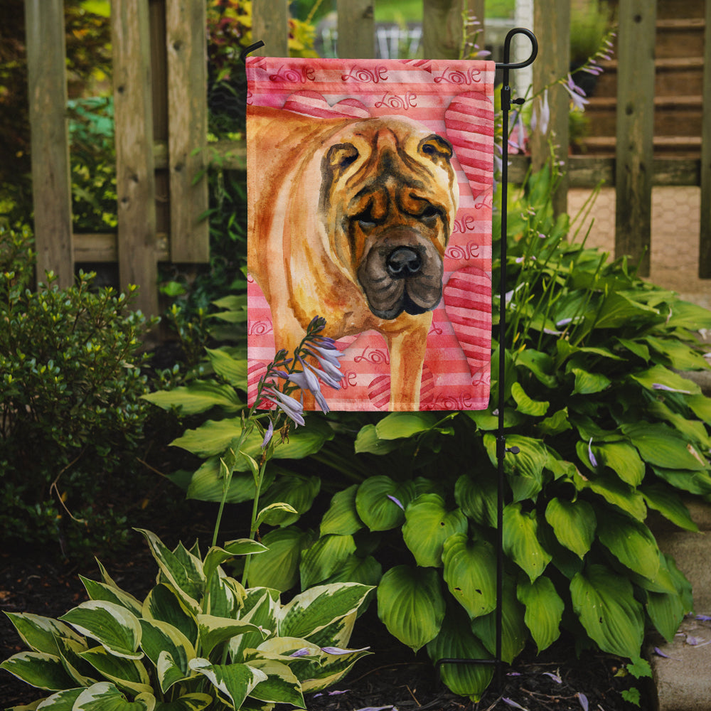 Shar Pei Love Flag Garden Size BB9748GF by Caroline's Treasures