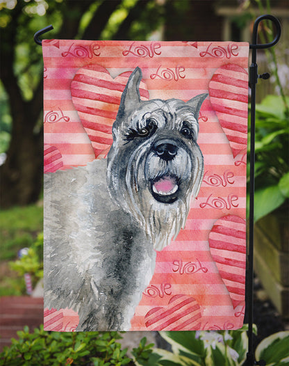 Schnauzer Love Flag Garden Size BB9749GF by Caroline's Treasures