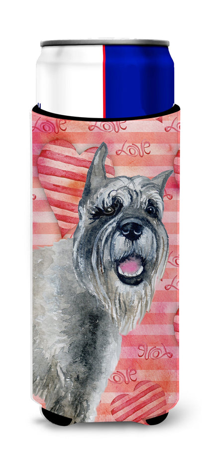 Schnauzer Love  Ultra Hugger for slim cans BB9749MUK by Caroline's Treasures