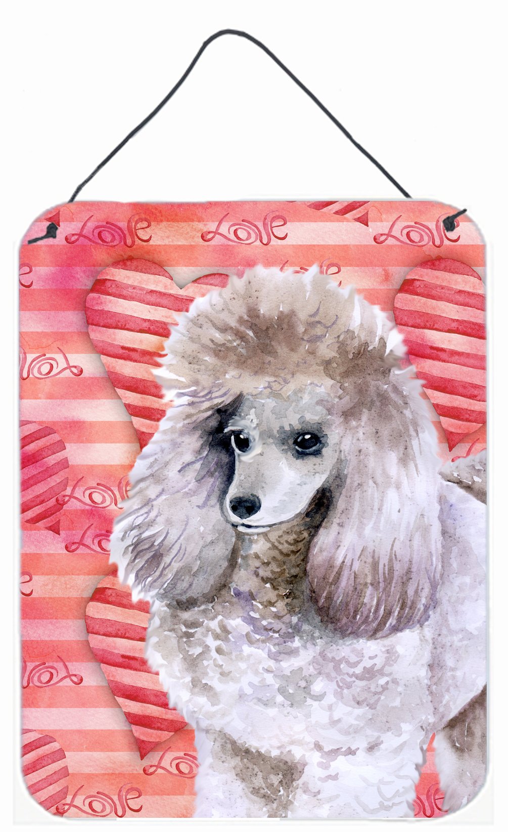 Poodle Love Wall or Door Hanging Prints BB9752DS1216 by Caroline's Treasures