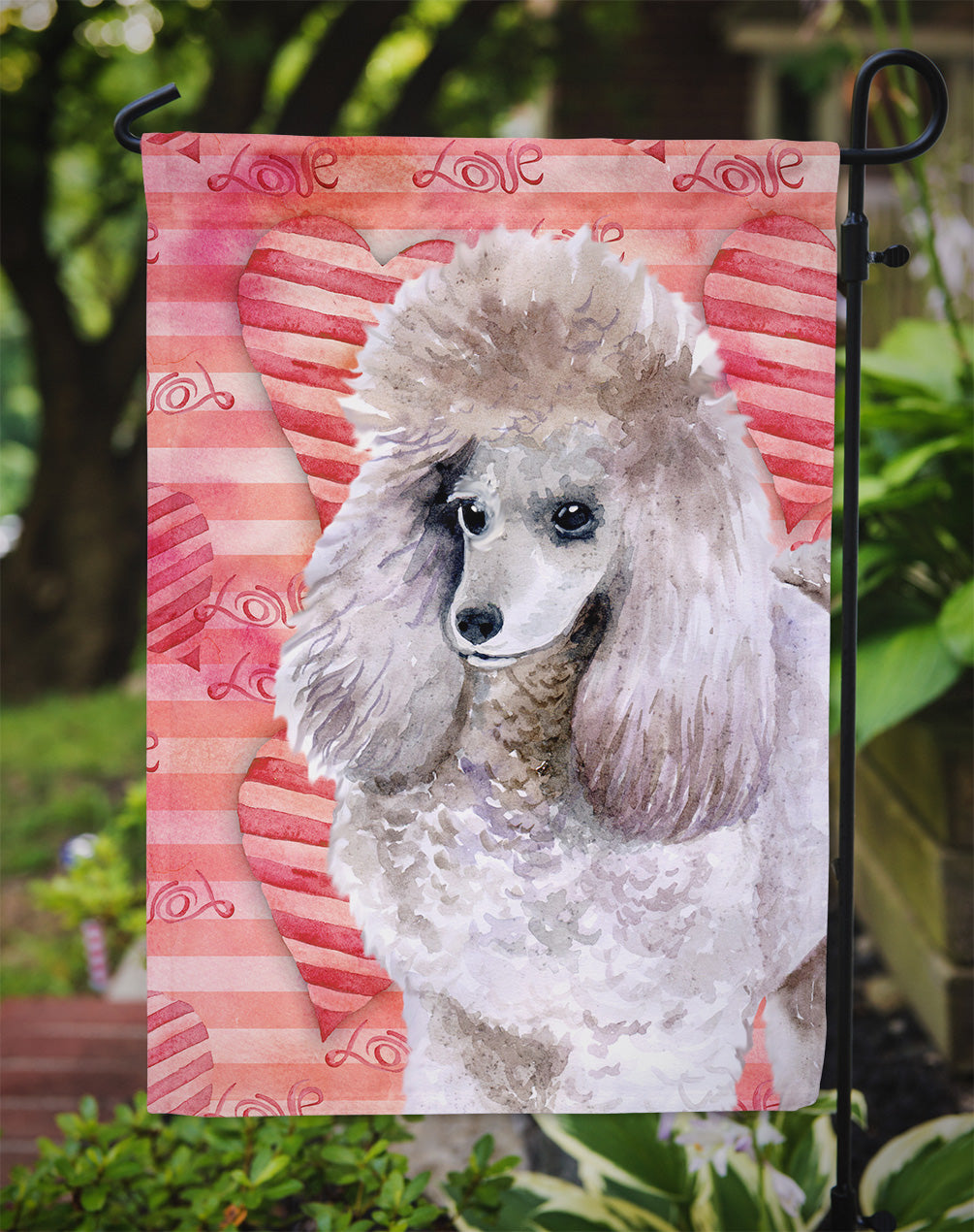 Poodle Love Flag Garden Size BB9752GF by Caroline's Treasures