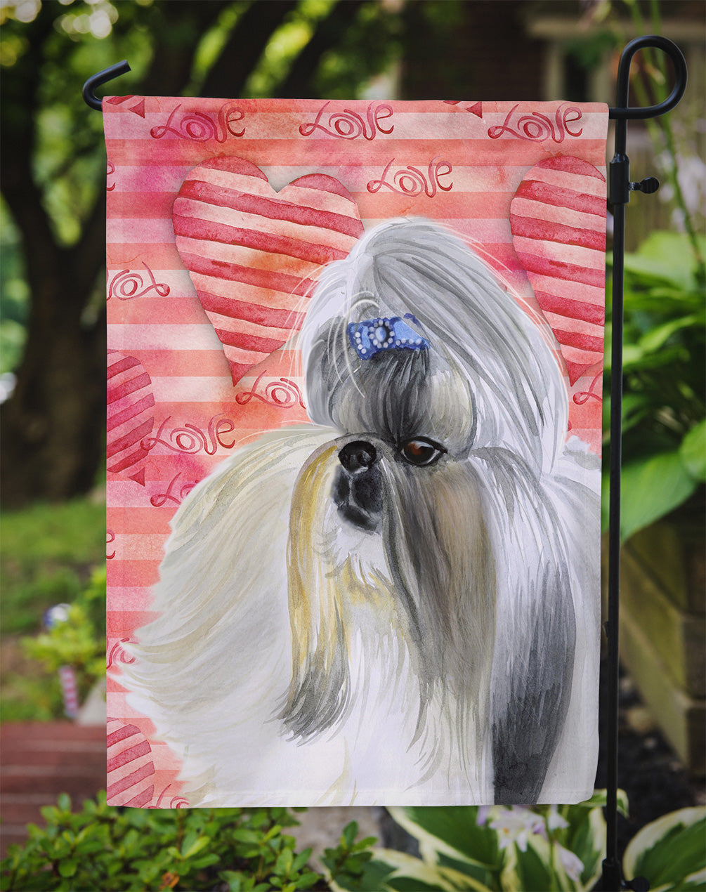 Shih Tzu Love Flag Garden Size BB9753GF by Caroline's Treasures