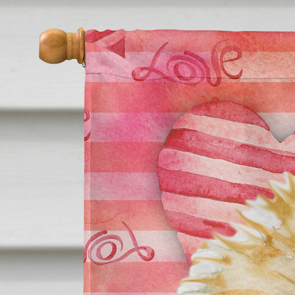 Morkie Love Flag Canvas House Size BB9755CHF by Caroline's Treasures