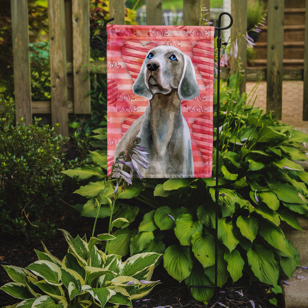 Weimaraner Love Flag Garden Size BB9761GF by Caroline's Treasures