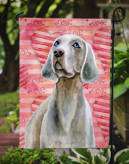 Weimaraner Love Flag Garden Size BB9761GF by Caroline's Treasures