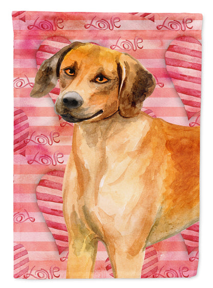 Rhodesian Ridgeback Love Flag Canvas House Size BB9763CHF by Caroline's Treasures