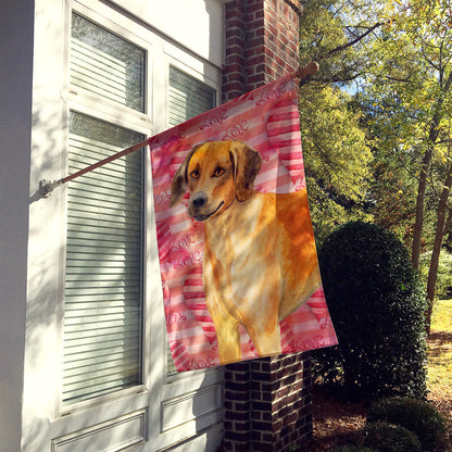 Rhodesian Ridgeback Love Flag Canvas House Size BB9763CHF by Caroline's Treasures