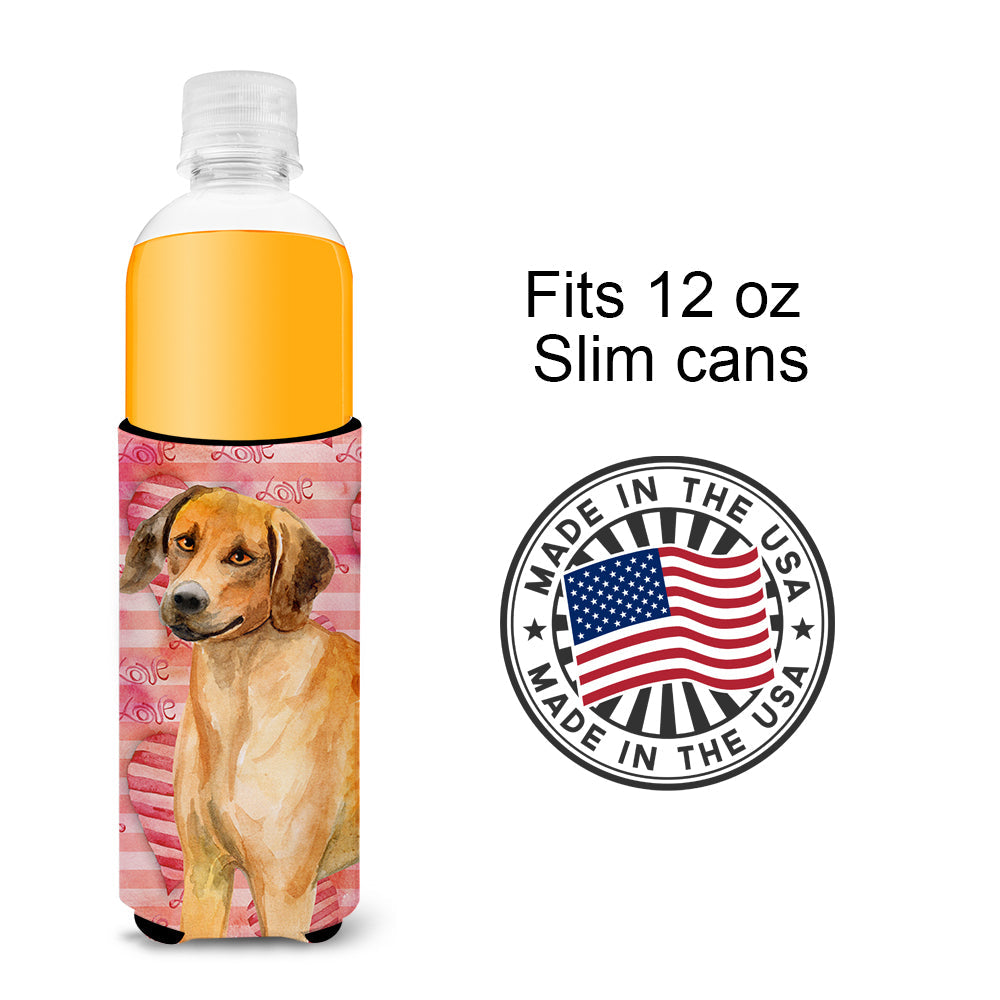 Rhodesian Ridgeback Love  Ultra Hugger for slim cans BB9763MUK by Caroline's Treasures