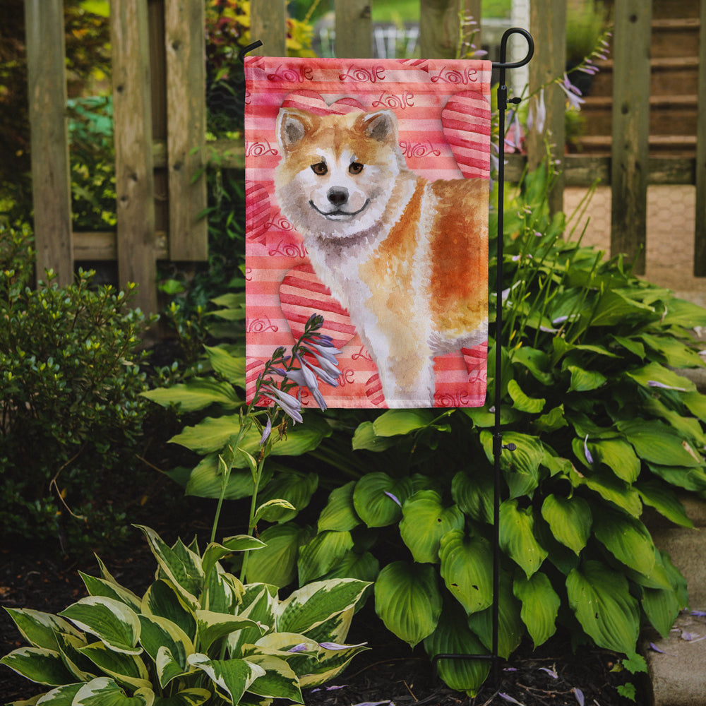 Shiba Inu Love Flag Garden Size BB9765GF by Caroline's Treasures