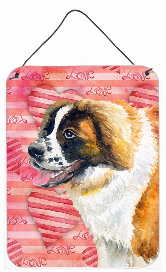 Saint Bernard Love Wall or Door Hanging Prints BB9766DS1216 by Caroline's Treasures