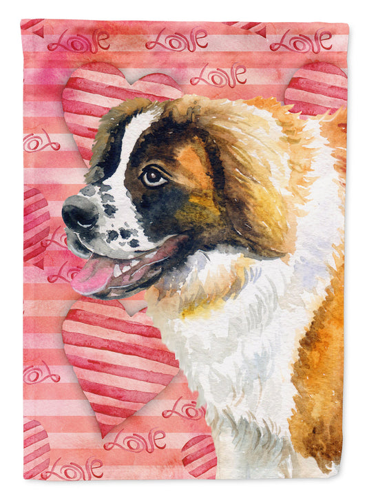 Saint Bernard Love Flag Garden Size BB9766GF by Caroline's Treasures