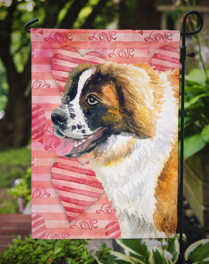 Saint Bernard Love Flag Garden Size BB9766GF by Caroline's Treasures