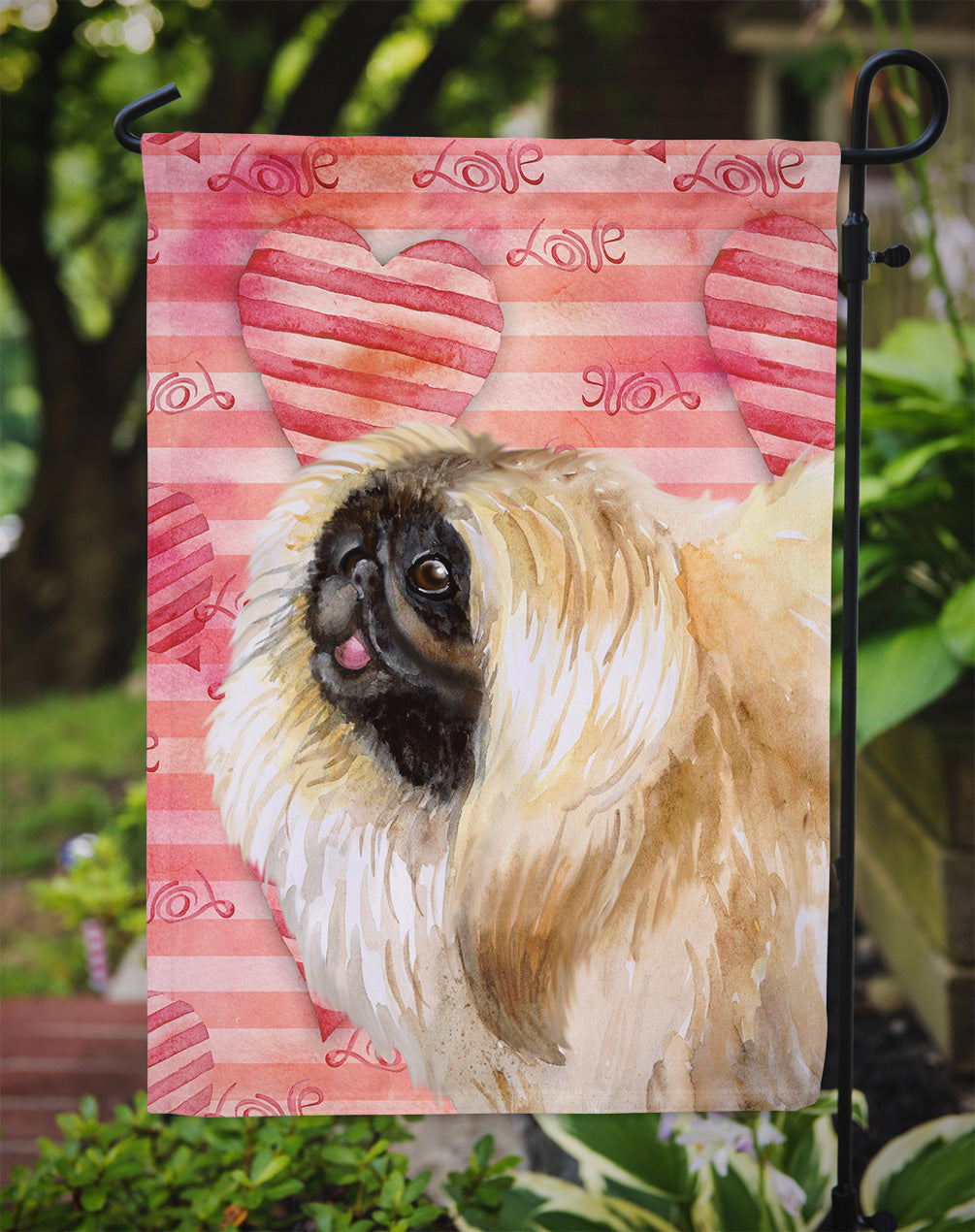 Pekingese Love Flag Garden Size BB9768GF by Caroline's Treasures