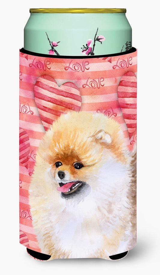 Pomeranian Love Tall Boy Beverage Insulator Hugger BB9769TBC by Caroline's Treasures