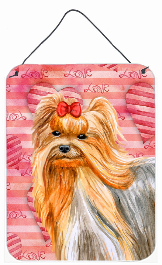 Yorkshire Terrier Love Wall or Door Hanging Prints BB9772DS1216 by Caroline's Treasures