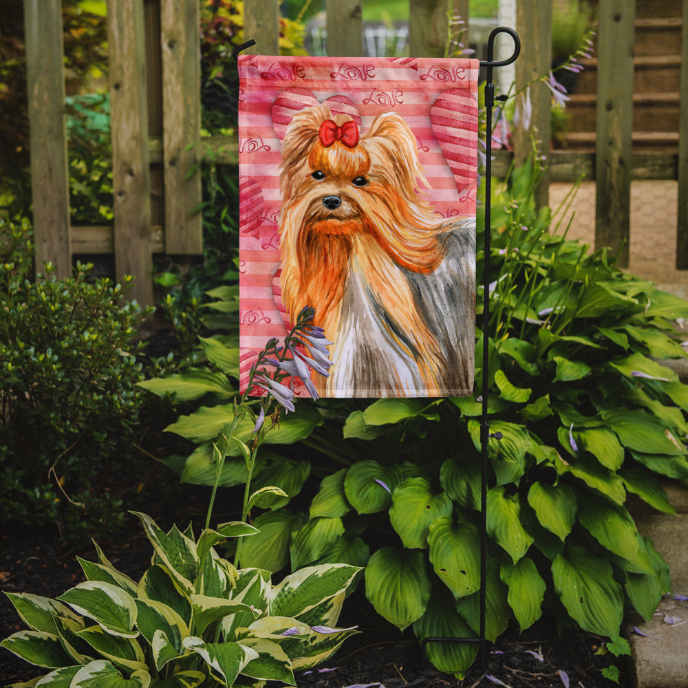 Yorkshire Terrier Love Flag Garden Size BB9772GF by Caroline's Treasures