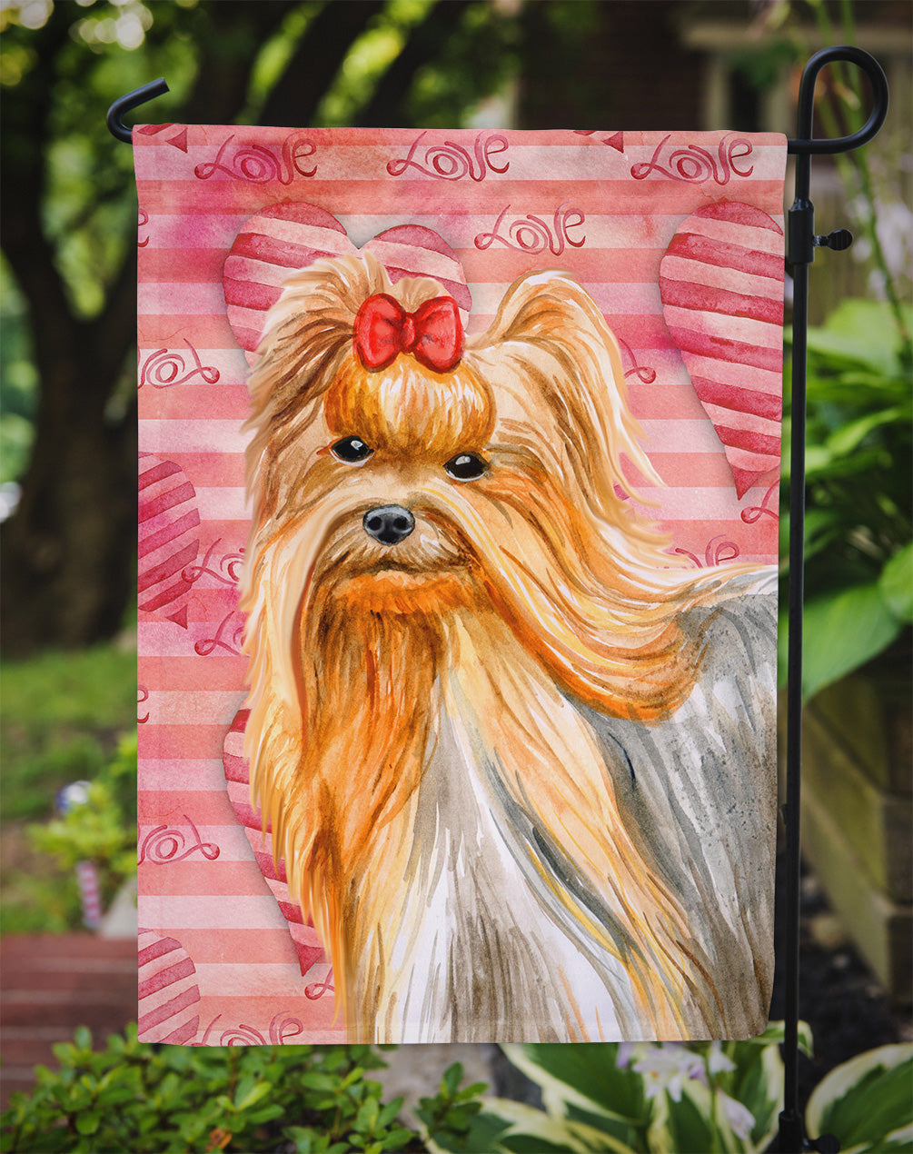 Yorkshire Terrier Love Flag Garden Size BB9772GF by Caroline's Treasures