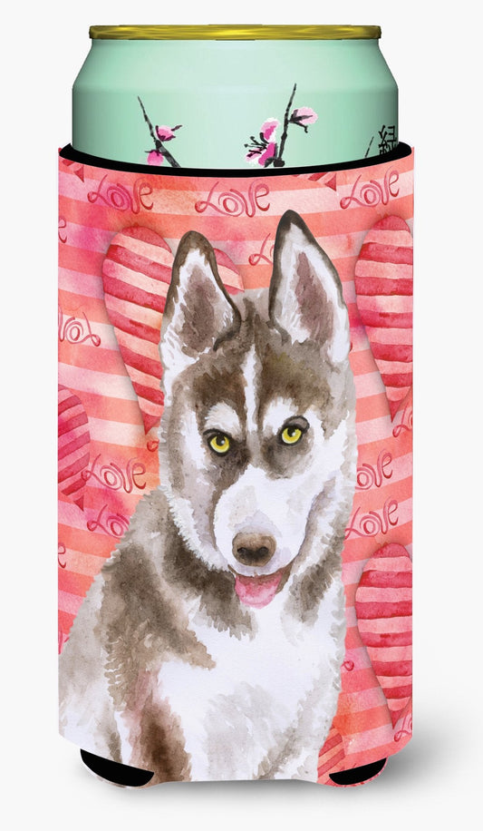 Siberian Husky Grey Love Tall Boy Beverage Insulator Hugger BB9783TBC by Caroline's Treasures